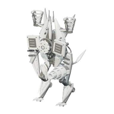 Surge form in porcelain white