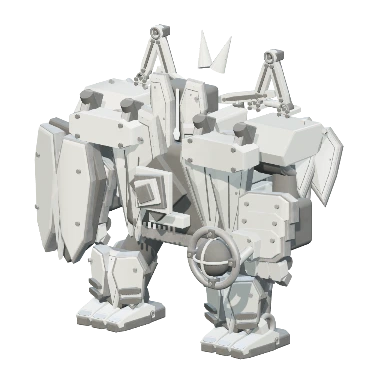 Rigid form in porcelain white