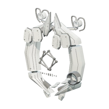 Void form in porcelain white